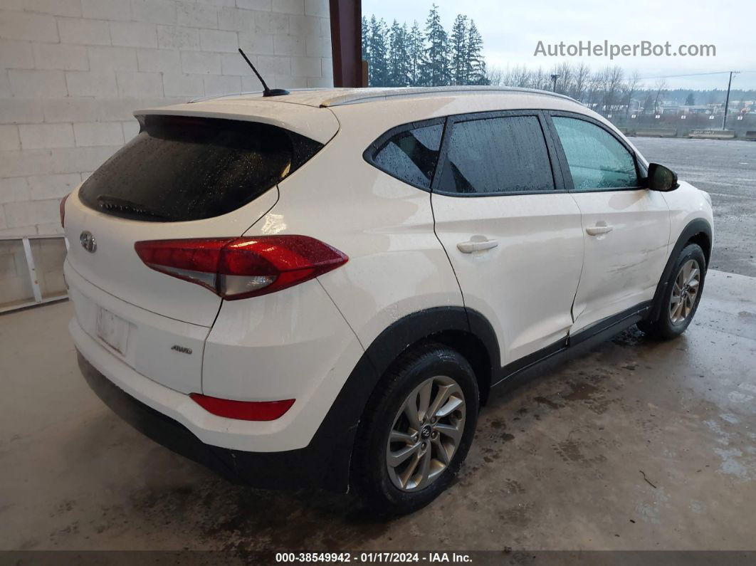 2016 Hyundai Tucson Se White vin: KM8J3CA49GU160147