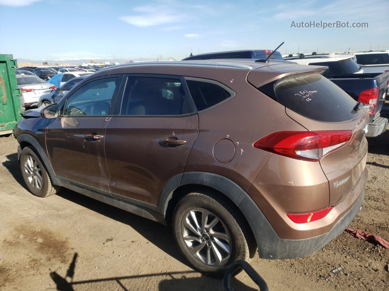 2017 Hyundai Tucson Limited Brown vin: KM8J3CA49HU315944