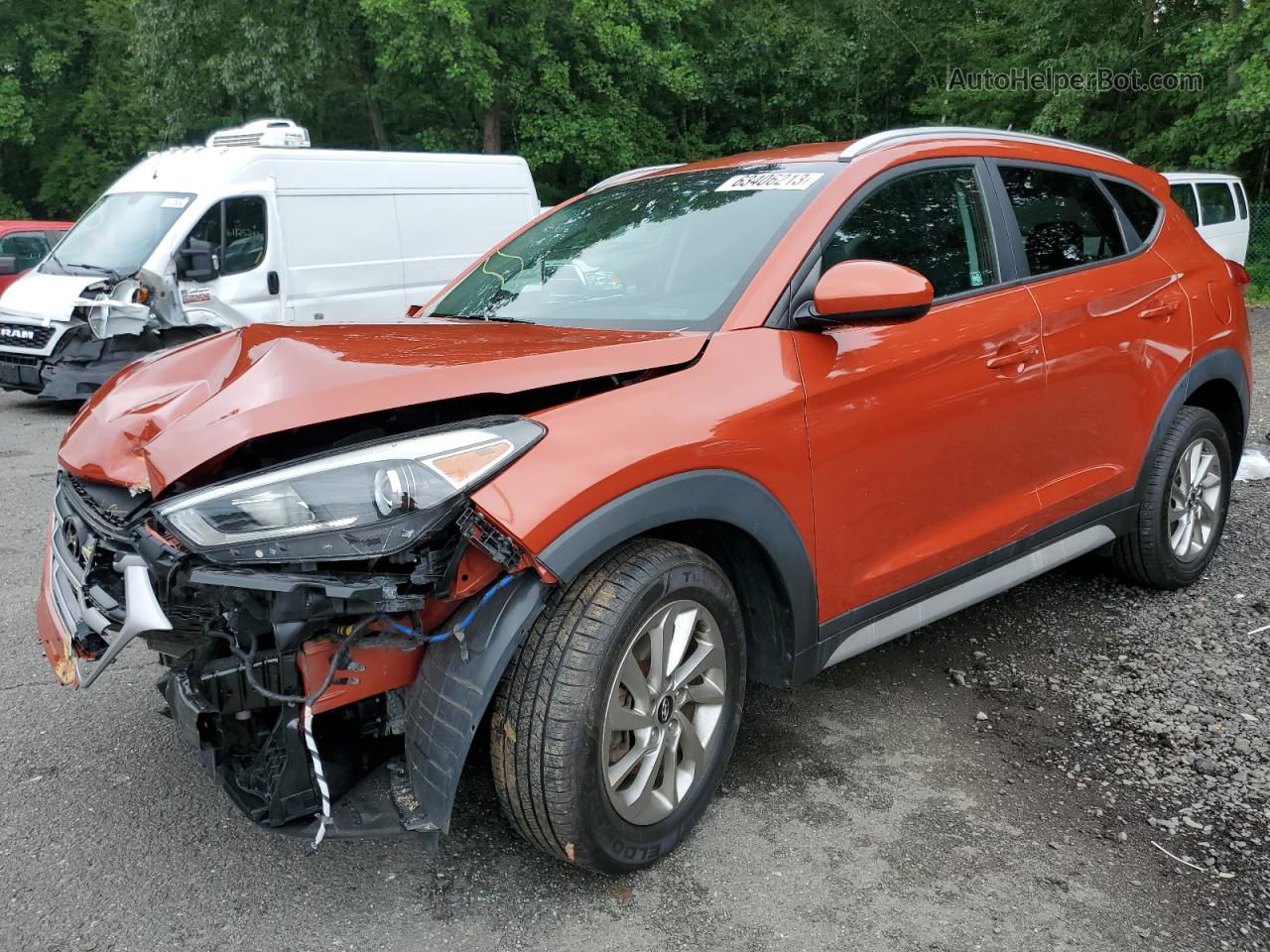 2017 Hyundai Tucson Limited Orange vin: KM8J3CA49HU447263