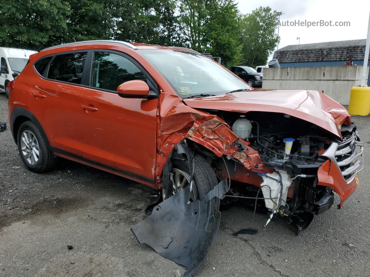 2017 Hyundai Tucson Limited Orange vin: KM8J3CA49HU447263