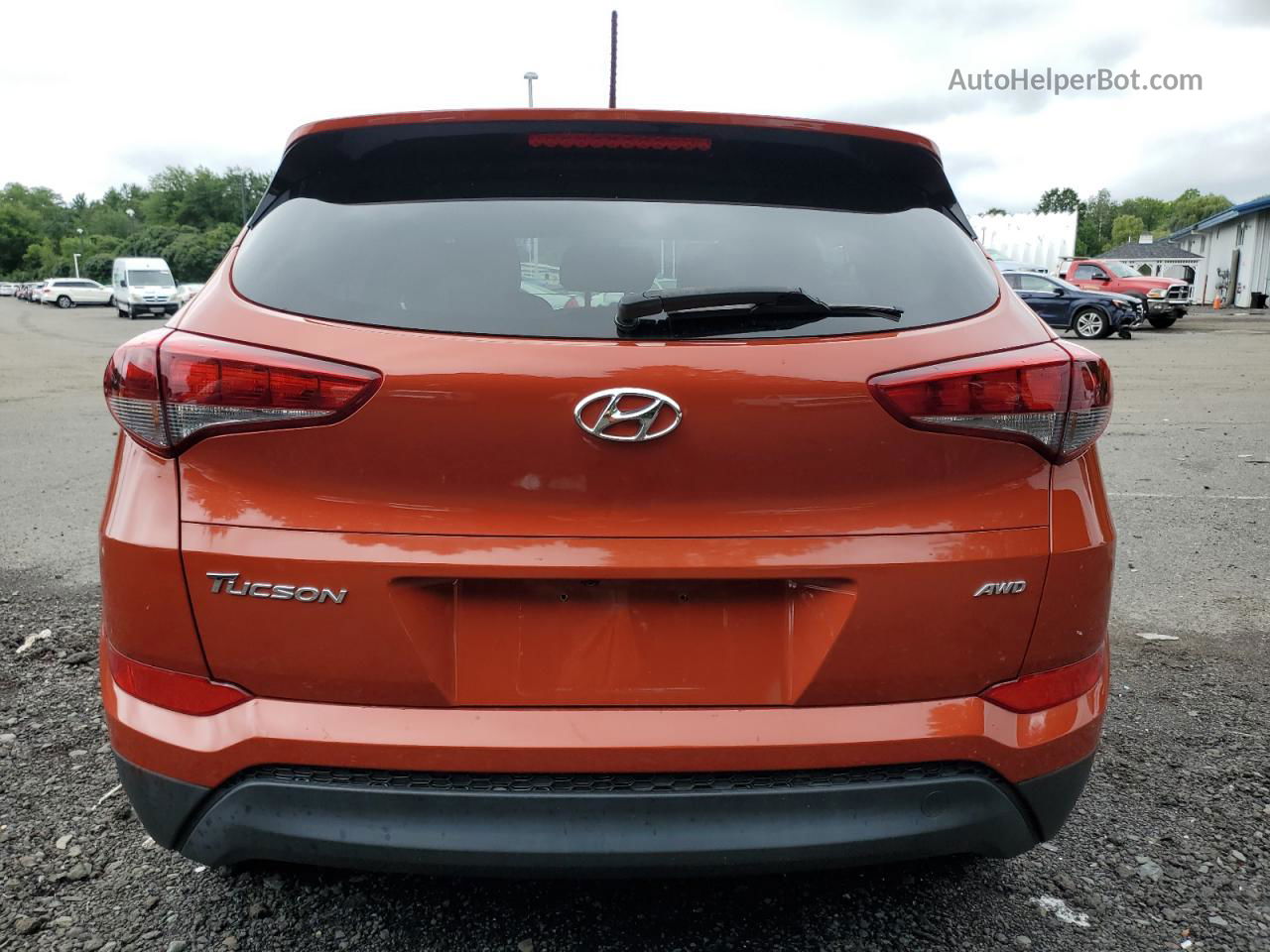 2017 Hyundai Tucson Limited Orange vin: KM8J3CA49HU447263