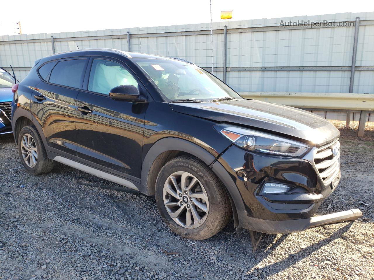 2017 Hyundai Tucson Limited Черный vin: KM8J3CA49HU540395