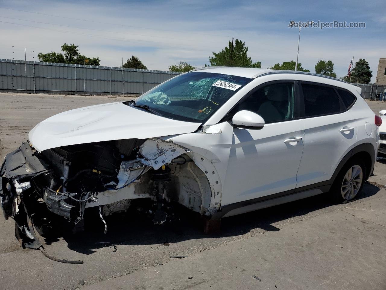 2018 Hyundai Tucson Sel White vin: KM8J3CA49JU670960