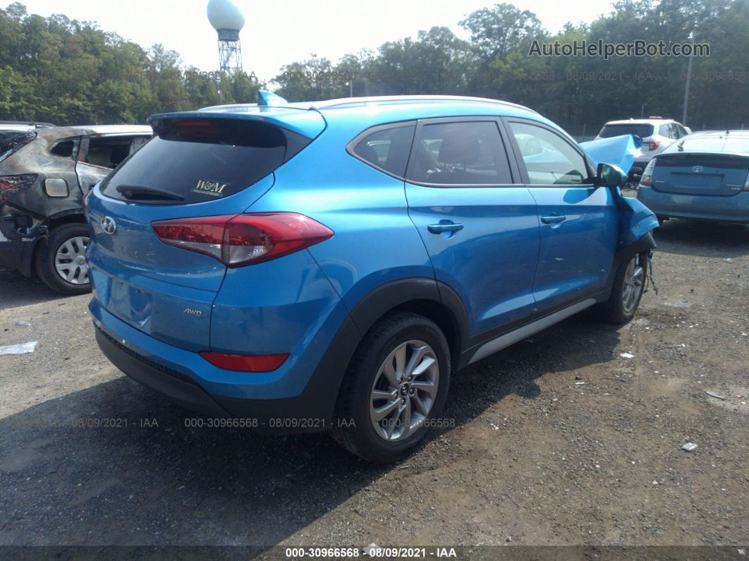 2018 Hyundai Tucson Sel Синий vin: KM8J3CA49JU737508