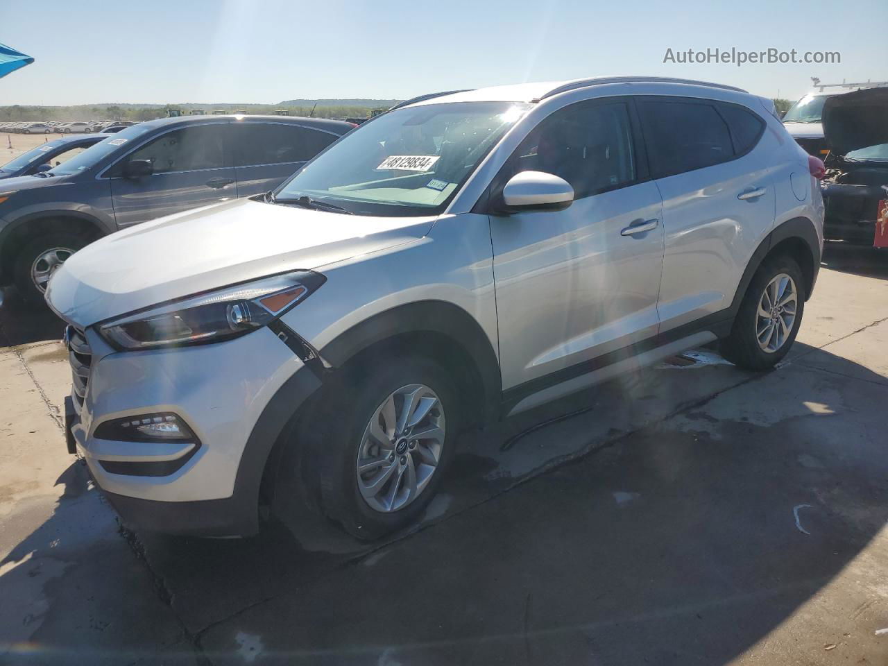 2018 Hyundai Tucson Sel Silver vin: KM8J3CA49JU754163