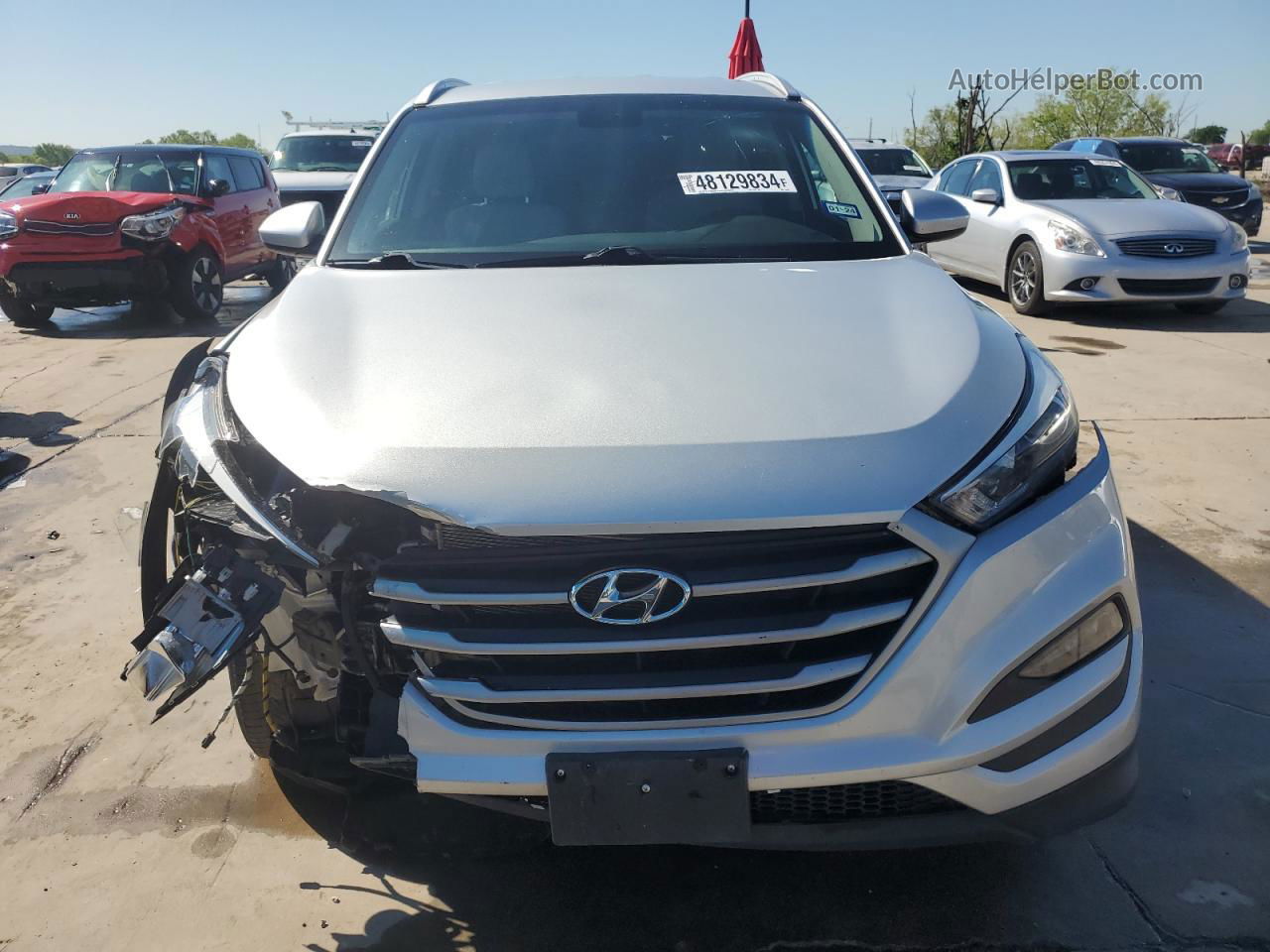 2018 Hyundai Tucson Sel Silver vin: KM8J3CA49JU754163