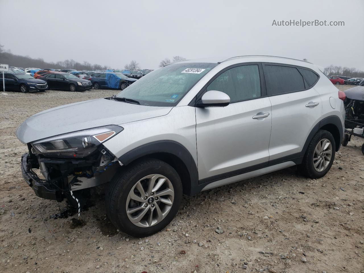 2018 Hyundai Tucson Sel Silver vin: KM8J3CA49JU765051