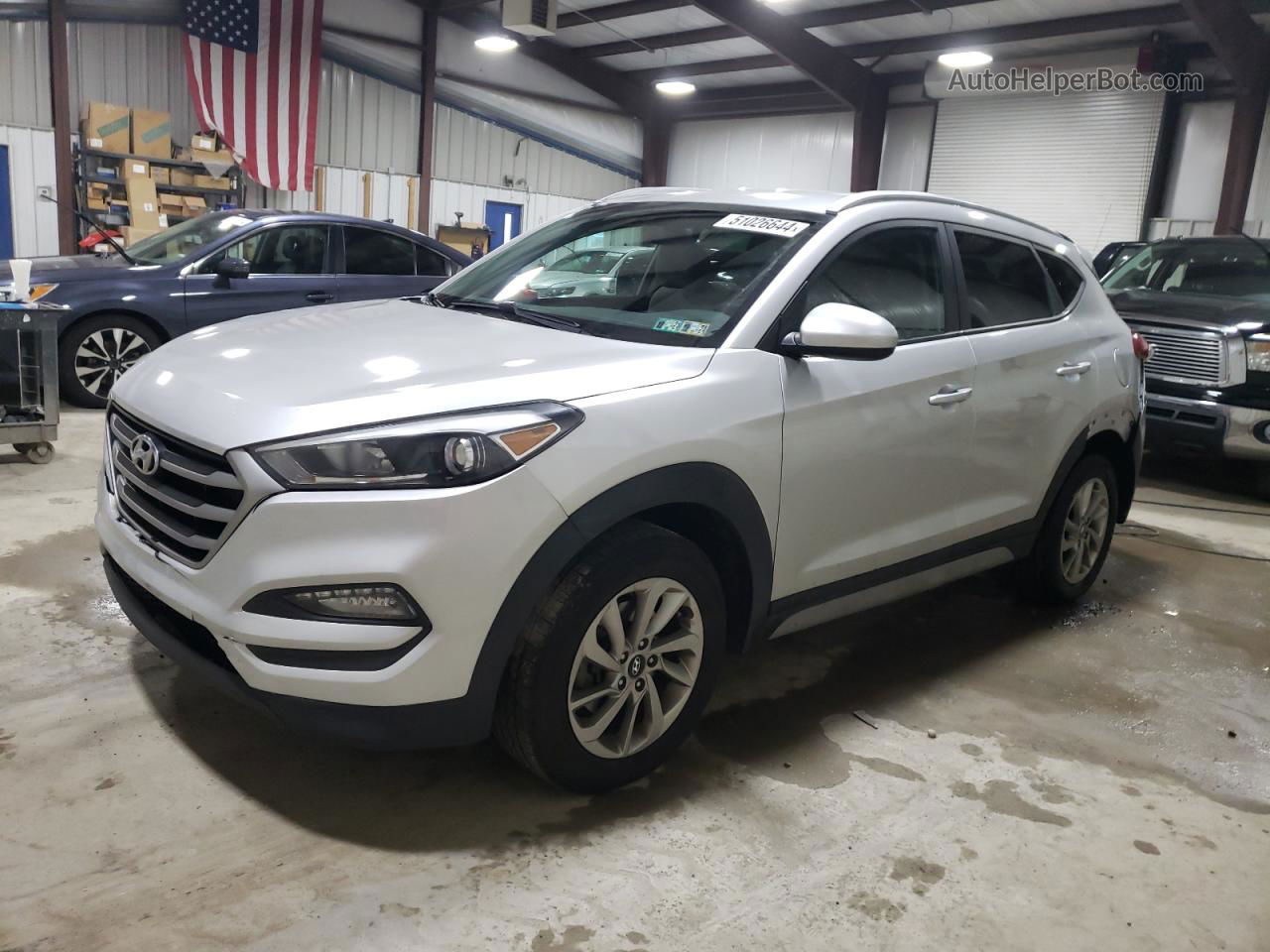 2018 Hyundai Tucson Sel Silver vin: KM8J3CA49JU809694