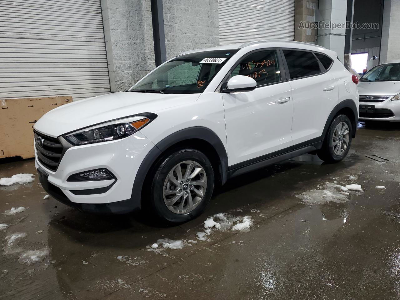 2016 Hyundai Tucson Limited White vin: KM8J3CA4XGU195876