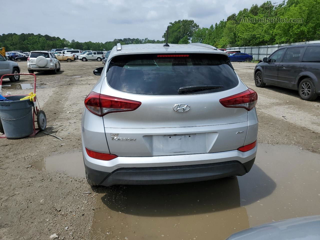 2016 Hyundai Tucson Limited Silver vin: KM8J3CA4XGU201210