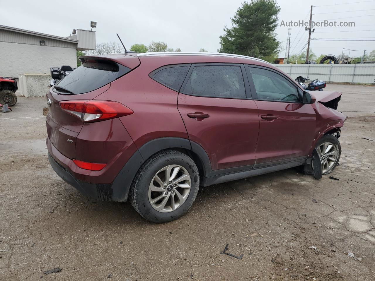 2016 Hyundai Tucson Limited Burgundy vin: KM8J3CA4XGU207959