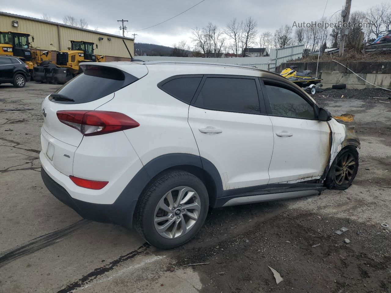 2017 Hyundai Tucson Limited White vin: KM8J3CA4XHU266768