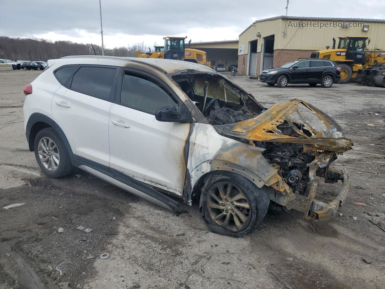 2017 Hyundai Tucson Limited White vin: KM8J3CA4XHU266768