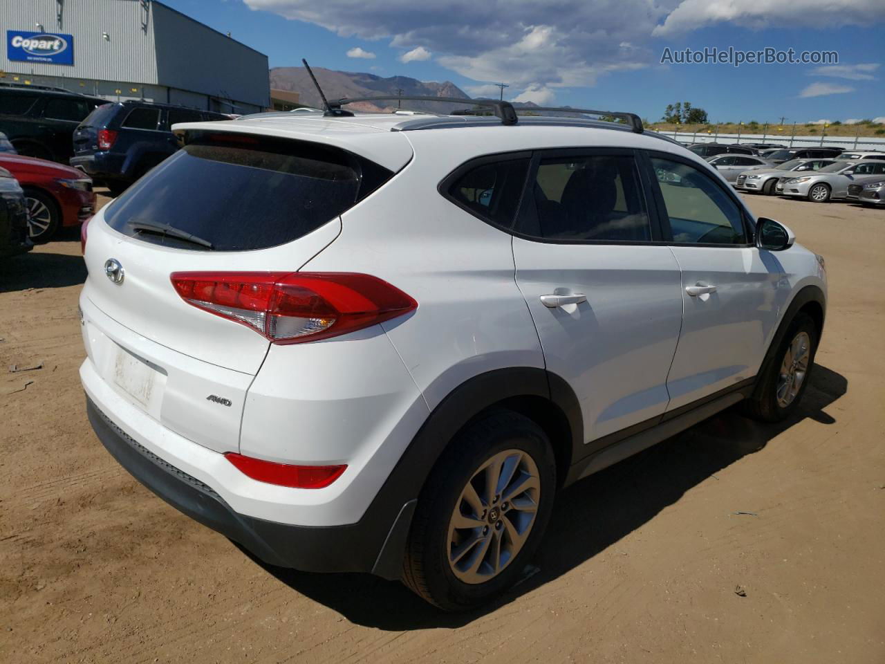 2017 Hyundai Tucson Limited White vin: KM8J3CA4XHU388837