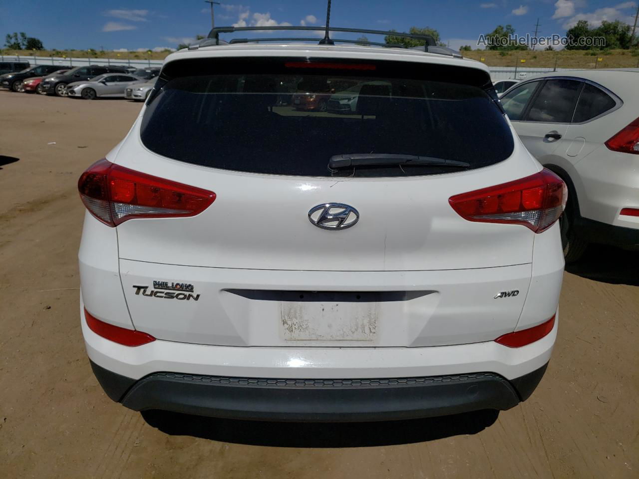 2017 Hyundai Tucson Limited White vin: KM8J3CA4XHU388837