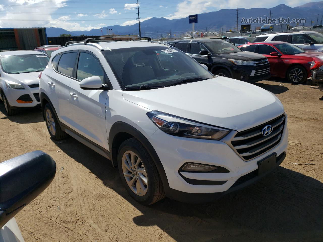 2017 Hyundai Tucson Limited White vin: KM8J3CA4XHU388837