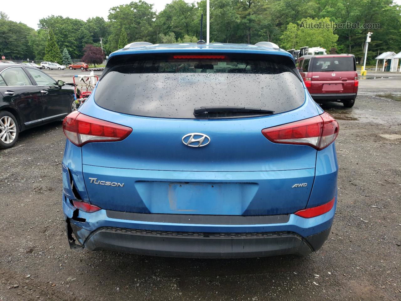 2017 Hyundai Tucson Limited Blue vin: KM8J3CA4XHU394914