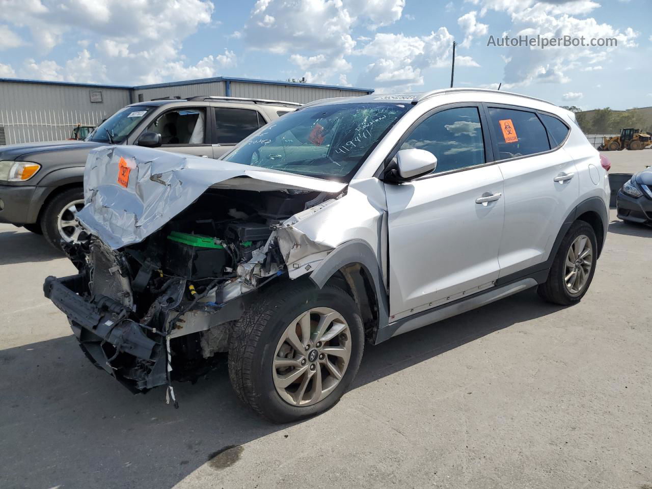 2017 Hyundai Tucson Limited Silver vin: KM8J3CA4XHU419441