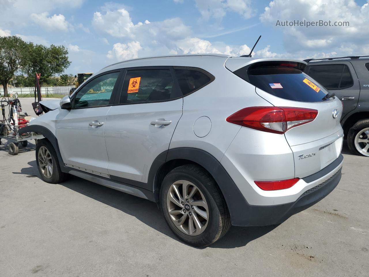 2017 Hyundai Tucson Limited Silver vin: KM8J3CA4XHU419441