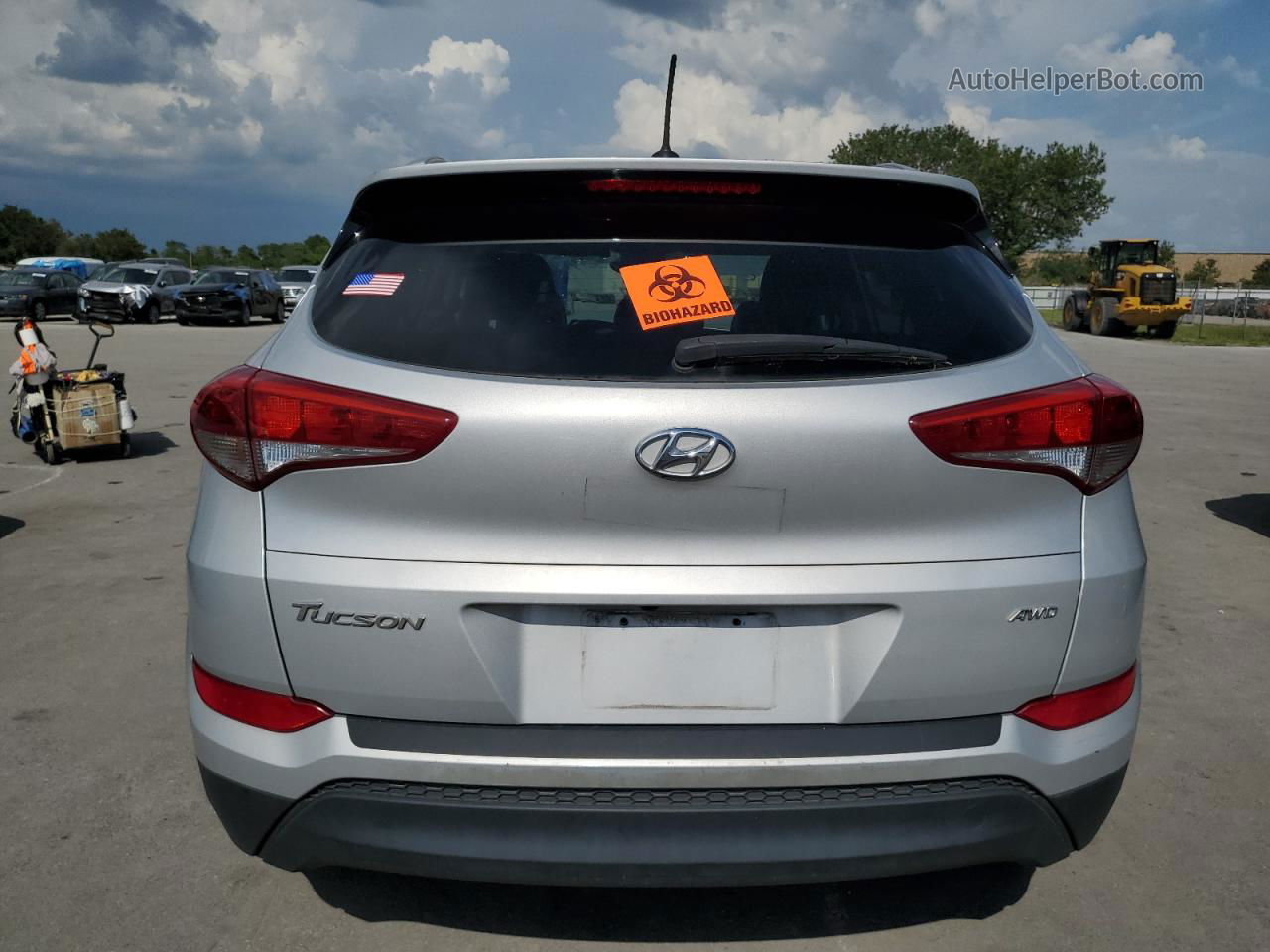 2017 Hyundai Tucson Limited Silver vin: KM8J3CA4XHU419441