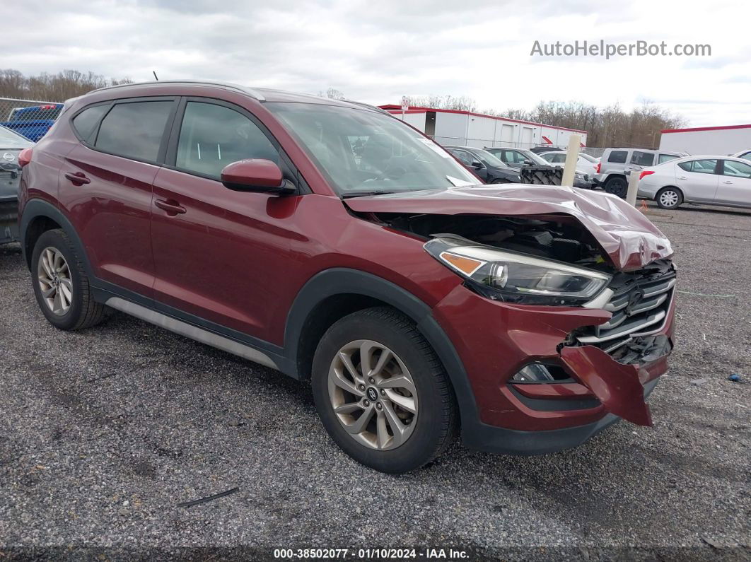 2017 Hyundai Tucson Se Burgundy vin: KM8J3CA4XHU445859