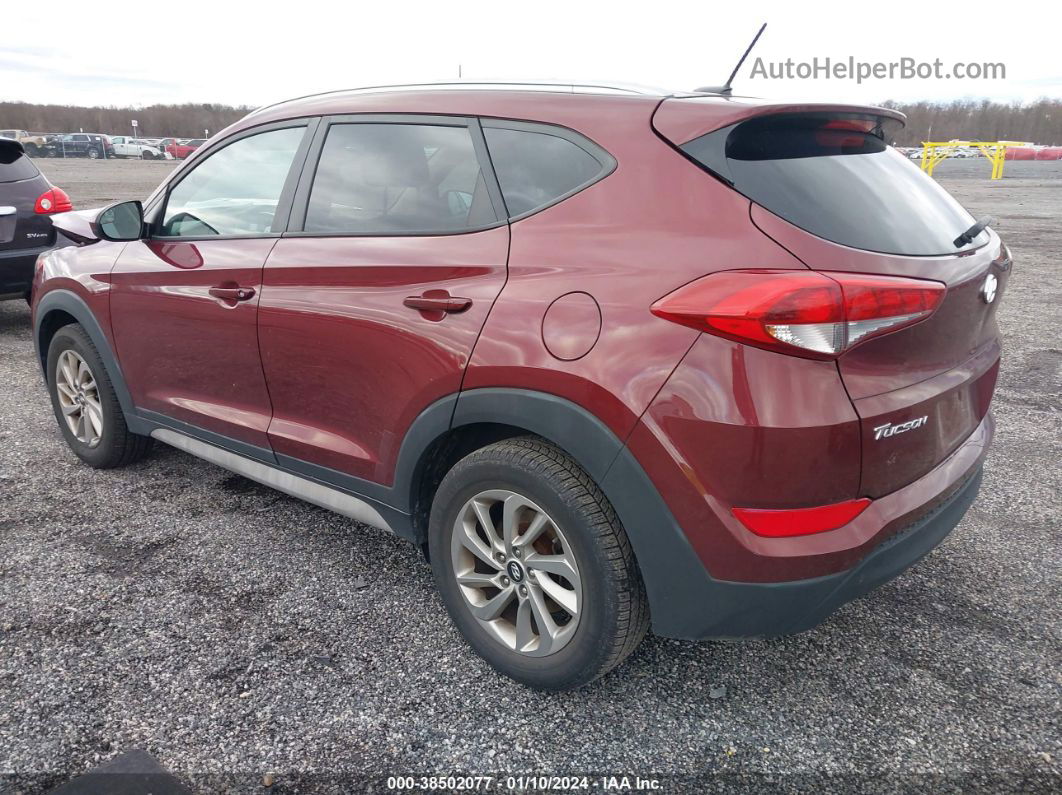 2017 Hyundai Tucson Se Burgundy vin: KM8J3CA4XHU445859