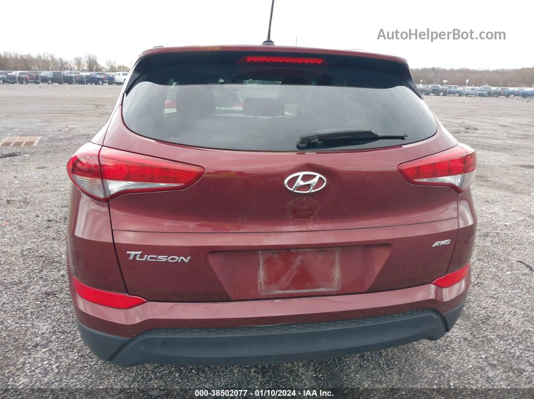 2017 Hyundai Tucson Se Бордовый vin: KM8J3CA4XHU445859