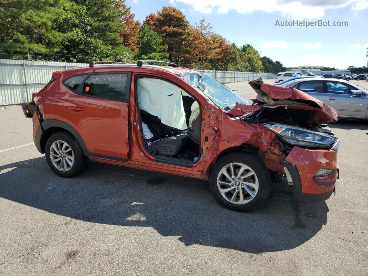 2017 Hyundai Tucson Limited Orange vin: KM8J3CA4XHU481650