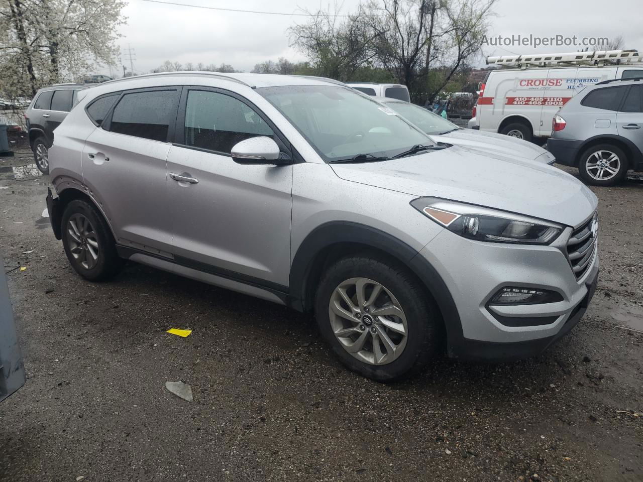 2017 Hyundai Tucson Limited Silver vin: KM8J3CA4XHU541555