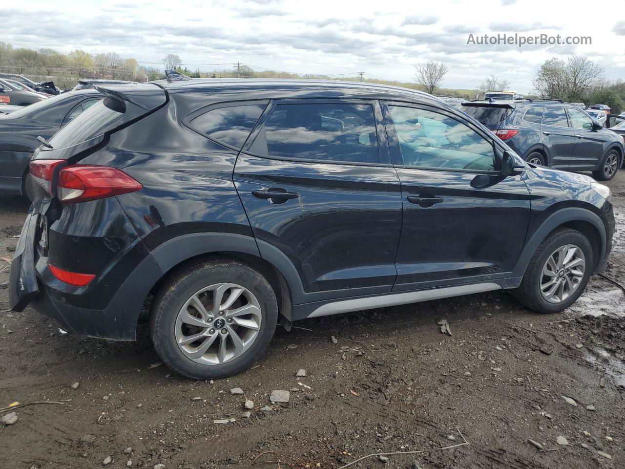 2018 Hyundai Tucson Sel Черный vin: KM8J3CA4XJU615367