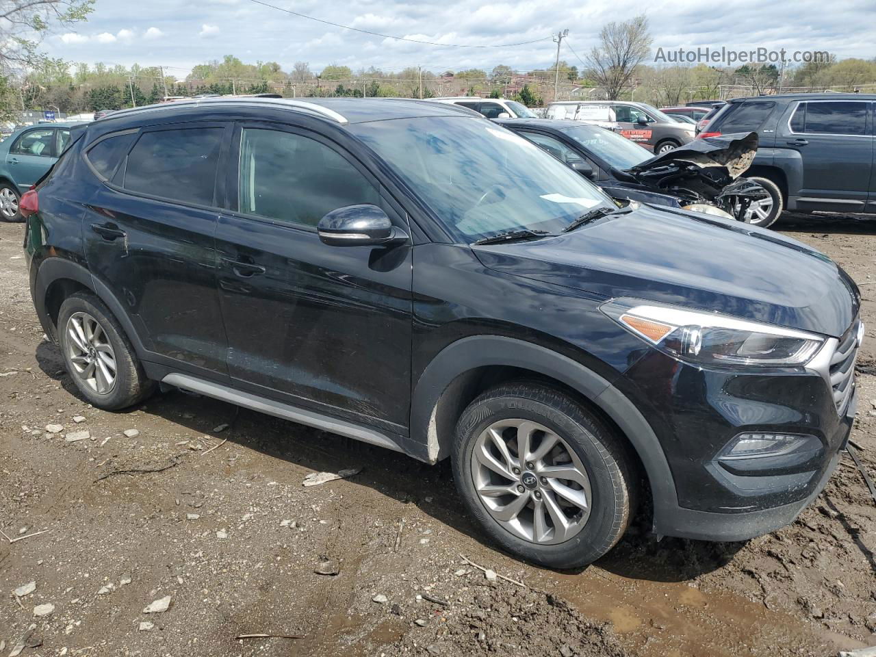 2018 Hyundai Tucson Sel Черный vin: KM8J3CA4XJU615367