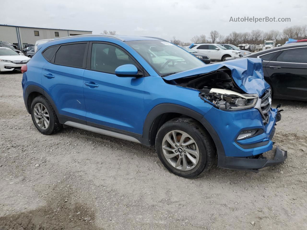 2018 Hyundai Tucson Sel Blue vin: KM8J3CA4XJU704789