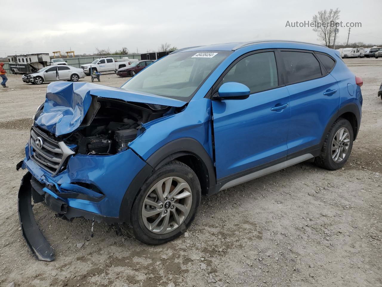 2018 Hyundai Tucson Sel Blue vin: KM8J3CA4XJU704789