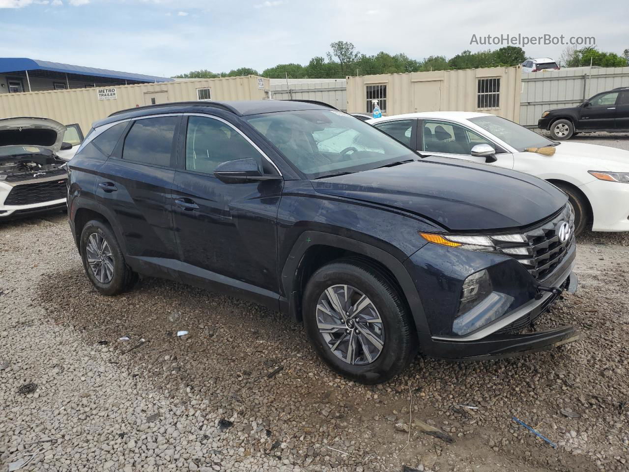 2022 Hyundai Tucson Blue Синий vin: KM8JBCA10NU060203