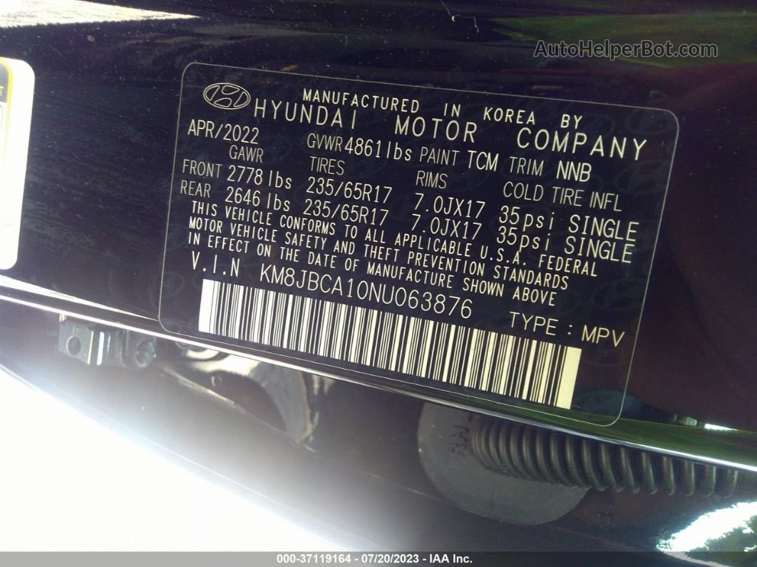 2022 Hyundai Tucson Hybrid Blue Black vin: KM8JBCA10NU063876