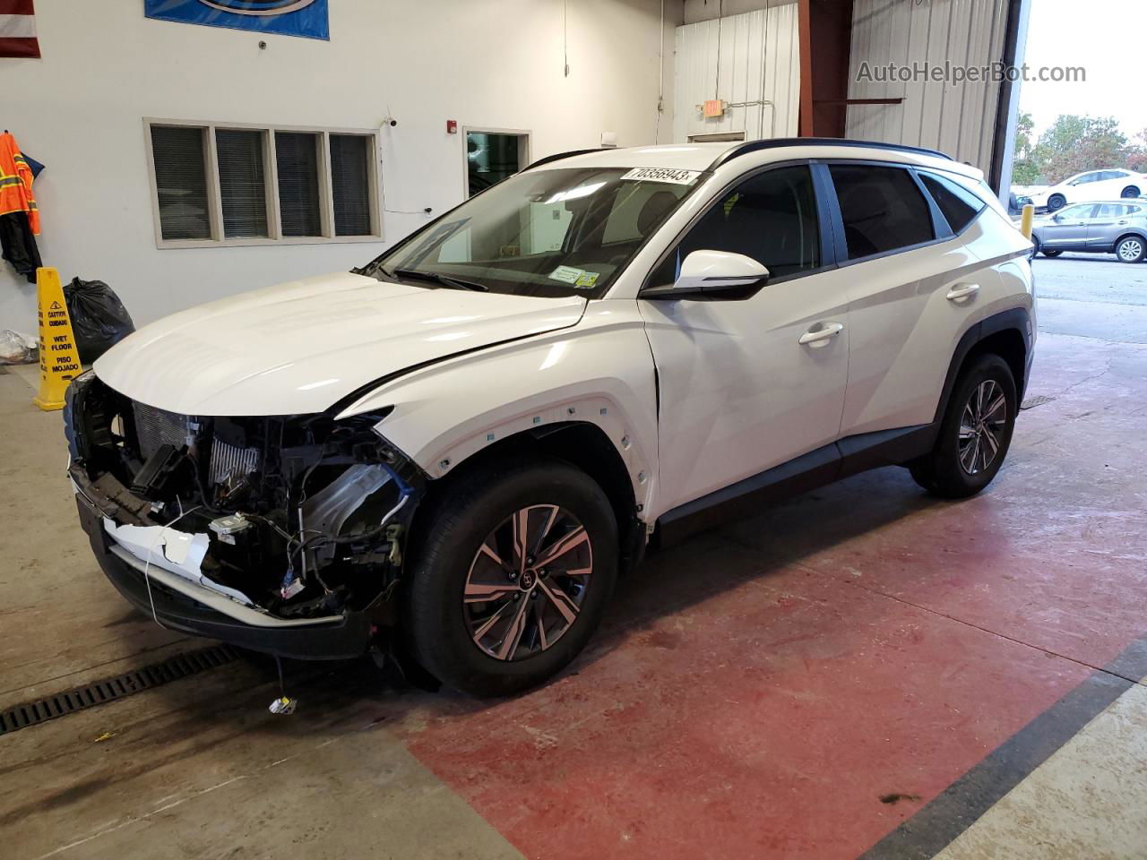 2022 Hyundai Tucson Blue White vin: KM8JBCA12NU025338