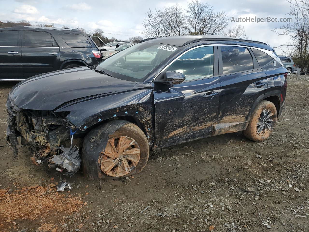 2022 Hyundai Tucson Blue Blue vin: KM8JBCA14NU018861