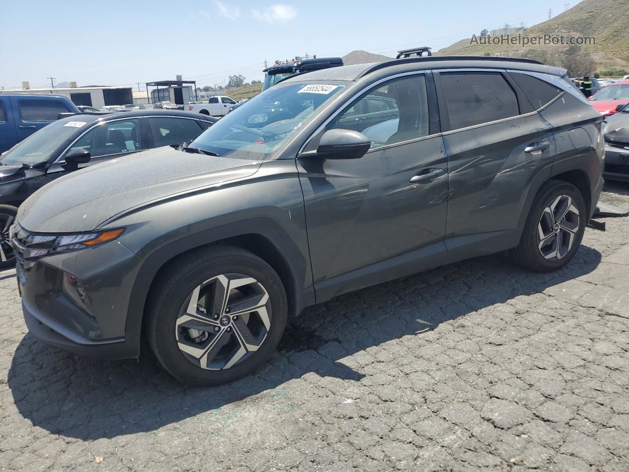 2022 Hyundai Tucson Sel Gray vin: KM8JBDA25NU034677