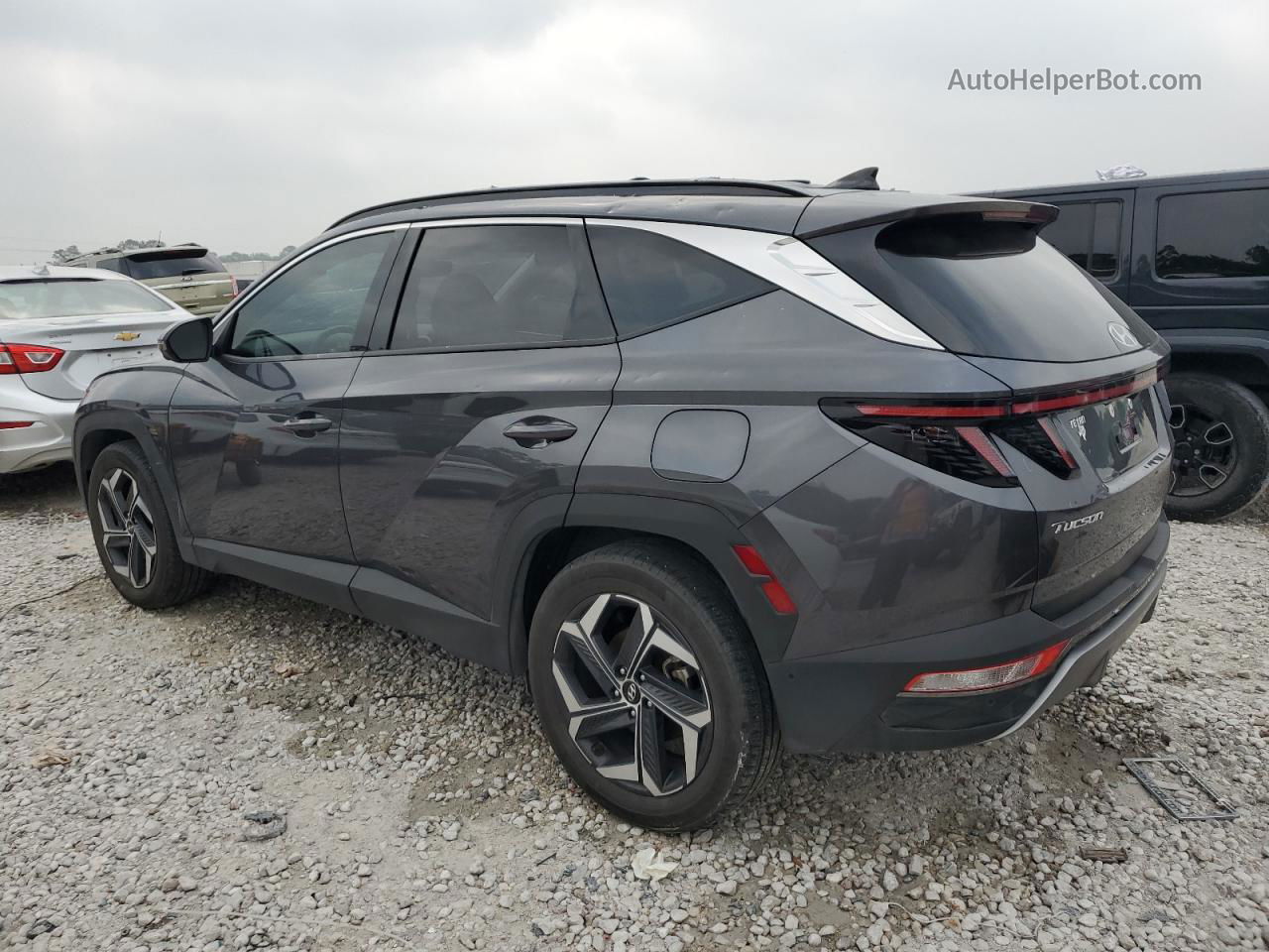 2022 Hyundai Tucson Limited Серый vin: KM8JE3AE1NU112013