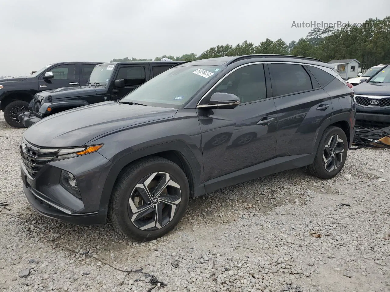 2022 Hyundai Tucson Limited Gray vin: KM8JE3AE1NU112013