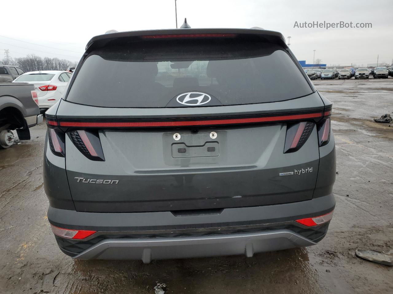 2022 Hyundai Tucson Limited Gray vin: KM8JECA11NU045653