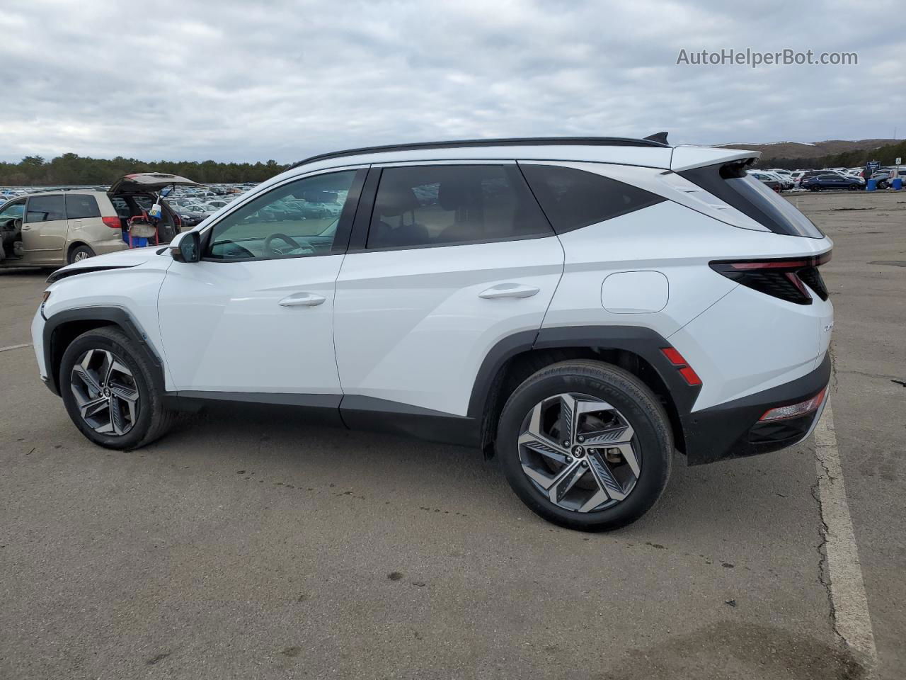 2022 Hyundai Tucson Limited White vin: KM8JECA16NU027312