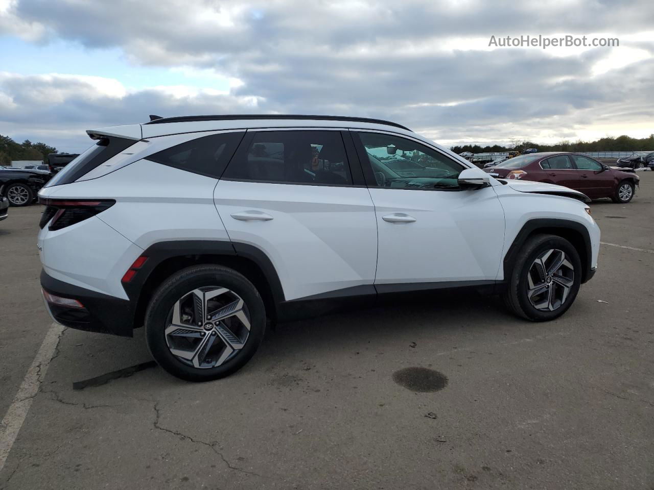 2022 Hyundai Tucson Limited White vin: KM8JECA16NU027312