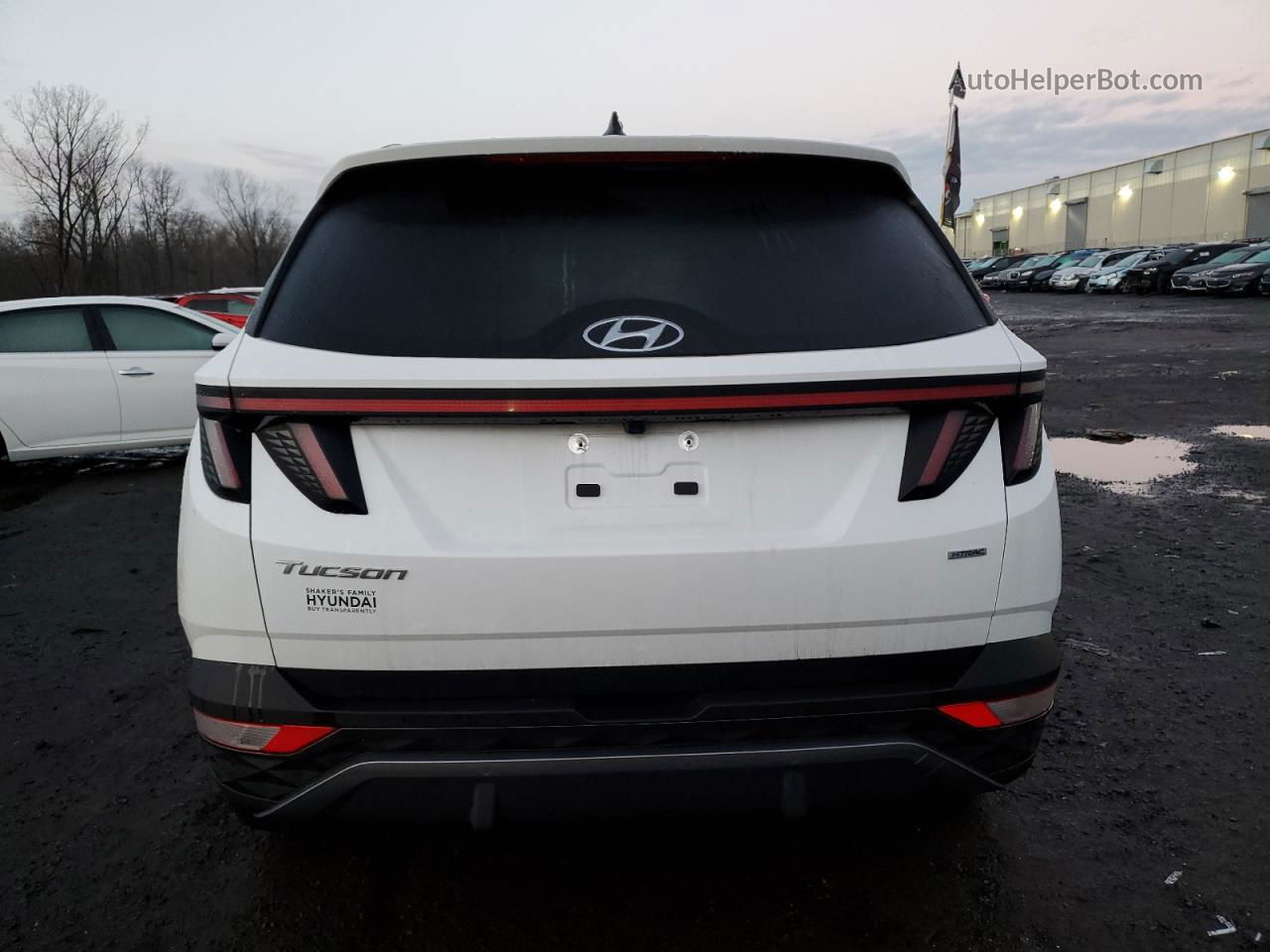 2022 Hyundai Tucson Limited White vin: KM8JECAE4NU065799