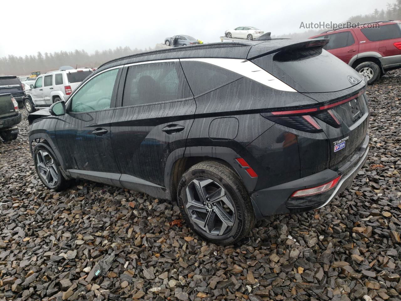 2022 Hyundai Tucson Limited Черный vin: KM8JECAE7NU058622