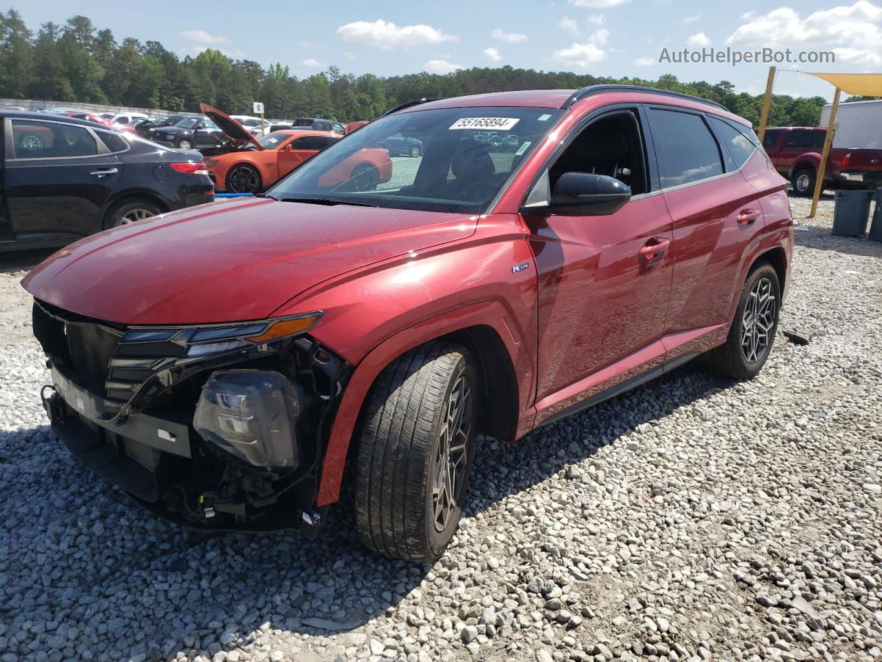 2022 Hyundai Tucson N Line Red vin: KM8JF3AE3NU102273