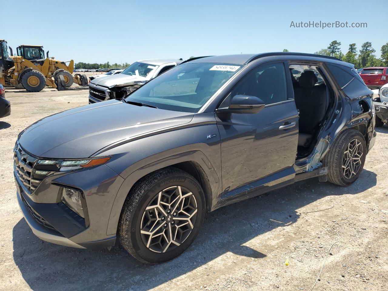 2022 Hyundai Tucson N Line Серый vin: KM8JF3AE6NU122274