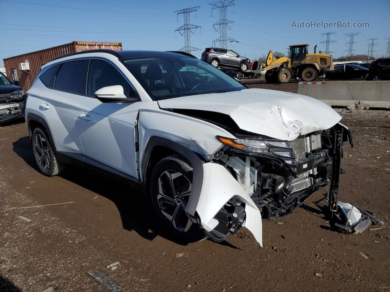 2022 Hyundai Tucson Sel Convenience White vin: KM8JFCA18NU024635