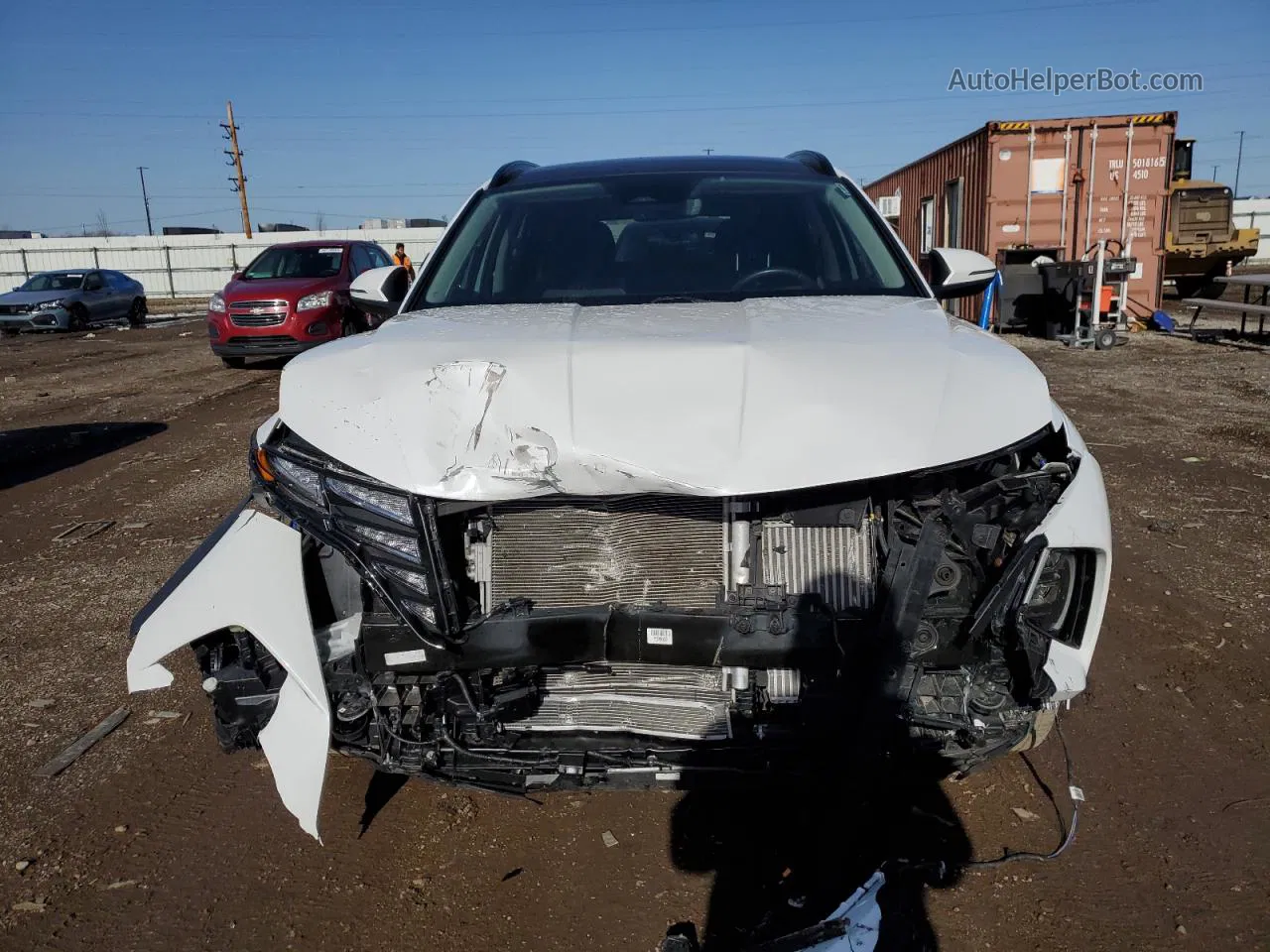 2022 Hyundai Tucson Sel Convenience White vin: KM8JFCA18NU024635