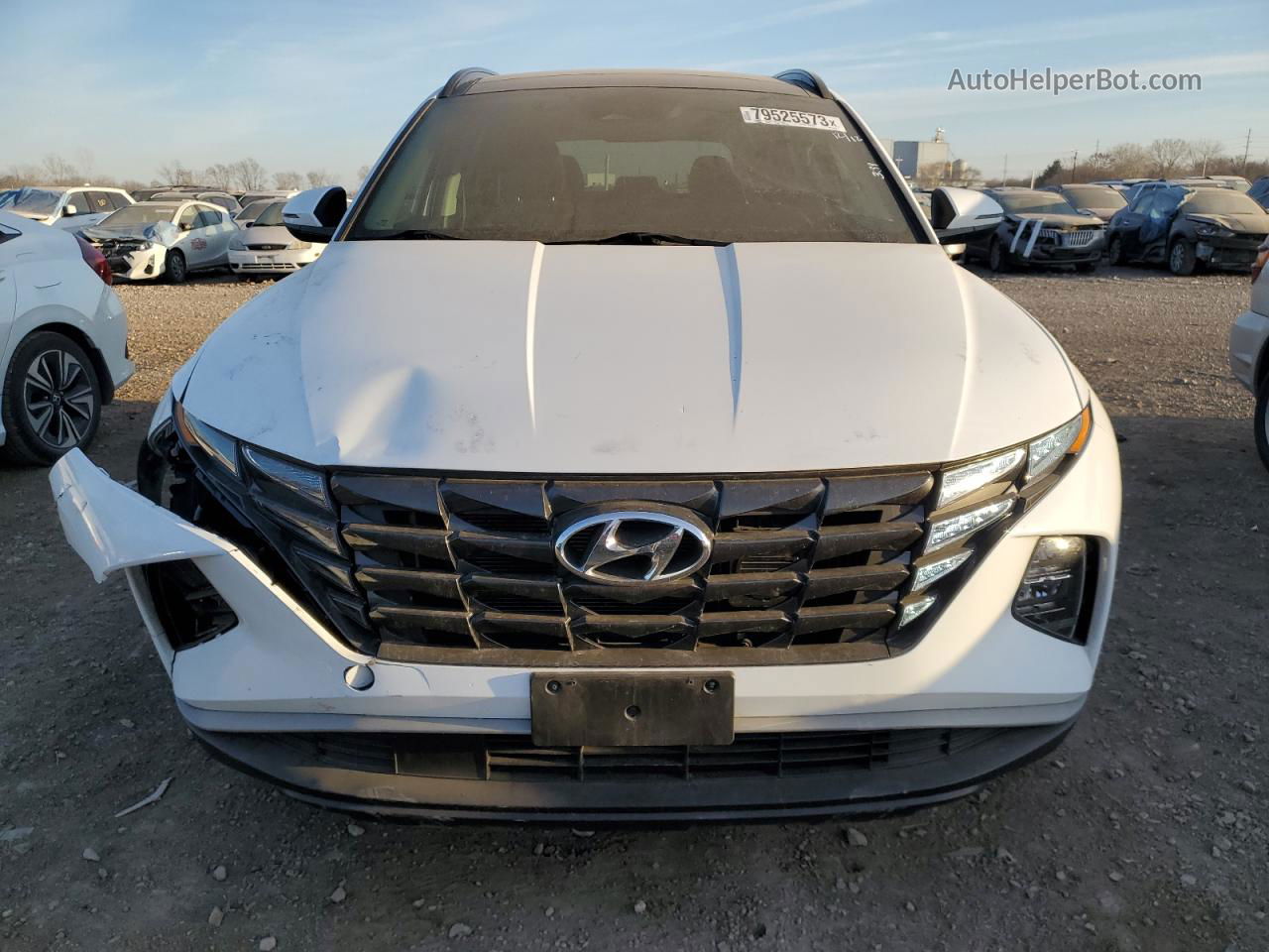 2022 Hyundai Tucson Sel Convenience White vin: KM8JFCA19NU012073